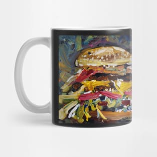 Glamburger Textured painting Mug